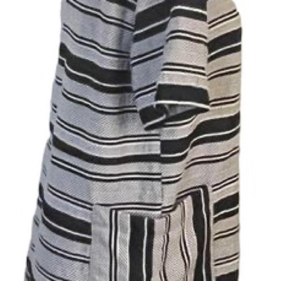 Zara Trafaluc Collection Black And White Striped Dress Size L - Picture 3 of 5